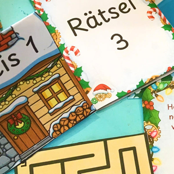 Santa Rettungsmission - Escape Room zum Ausdrucken