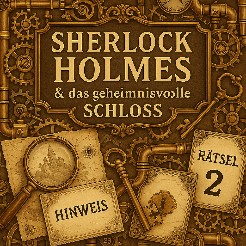 Sherlock Holmes & das geheimnissvolle Schloss - Escape Room zum Ausdrucken